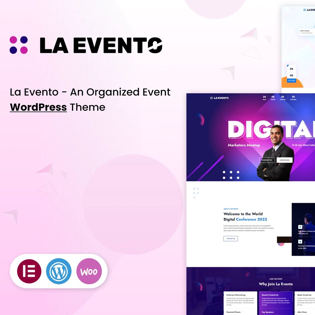 La Evento - An Organized Event WordPress Theme