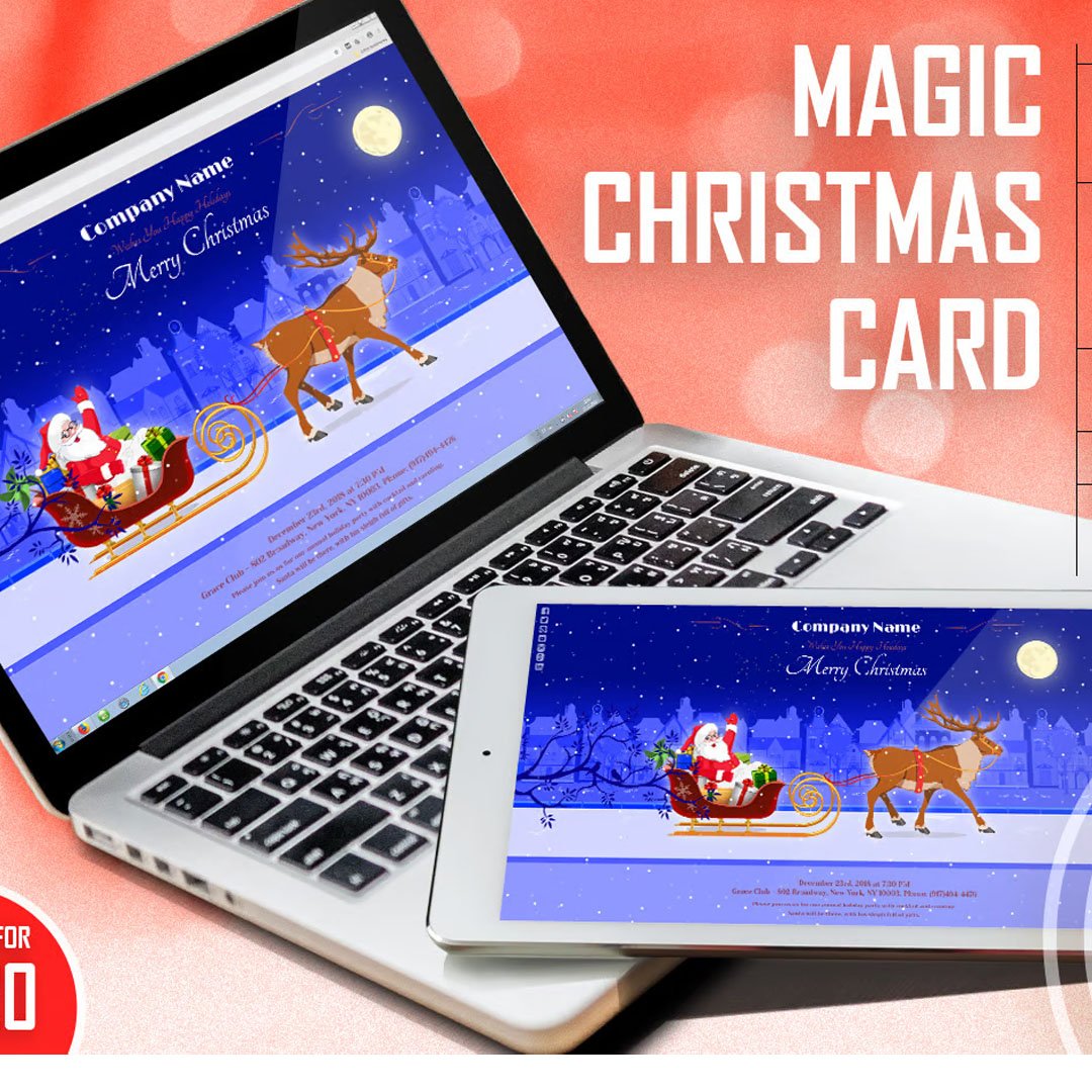 Magic Christmas Card With Animation - WP Plugin